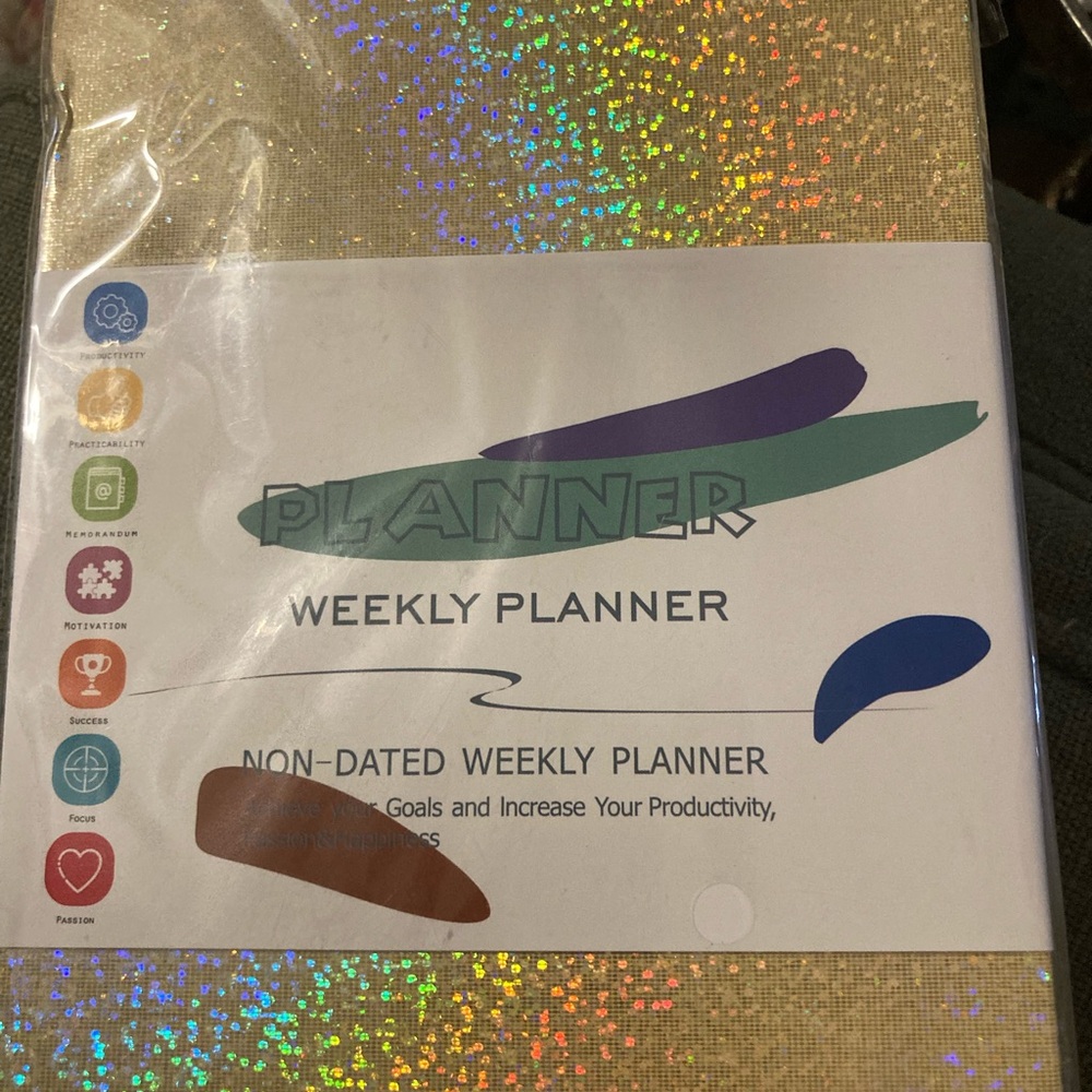 Planner undated-with several sheets stickers